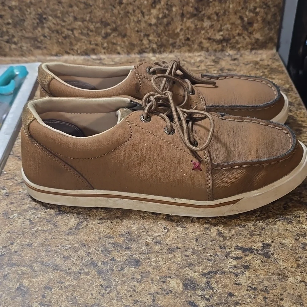 Twisted X Men's‎ Tan Boat Shoes Size 6M
